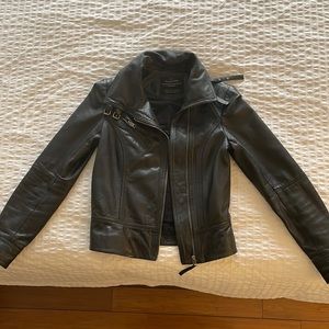 ALL SAINTS LEATHER JACKET UK8 US4